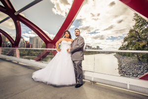 Calgary Peace Bridge Wedding Photography